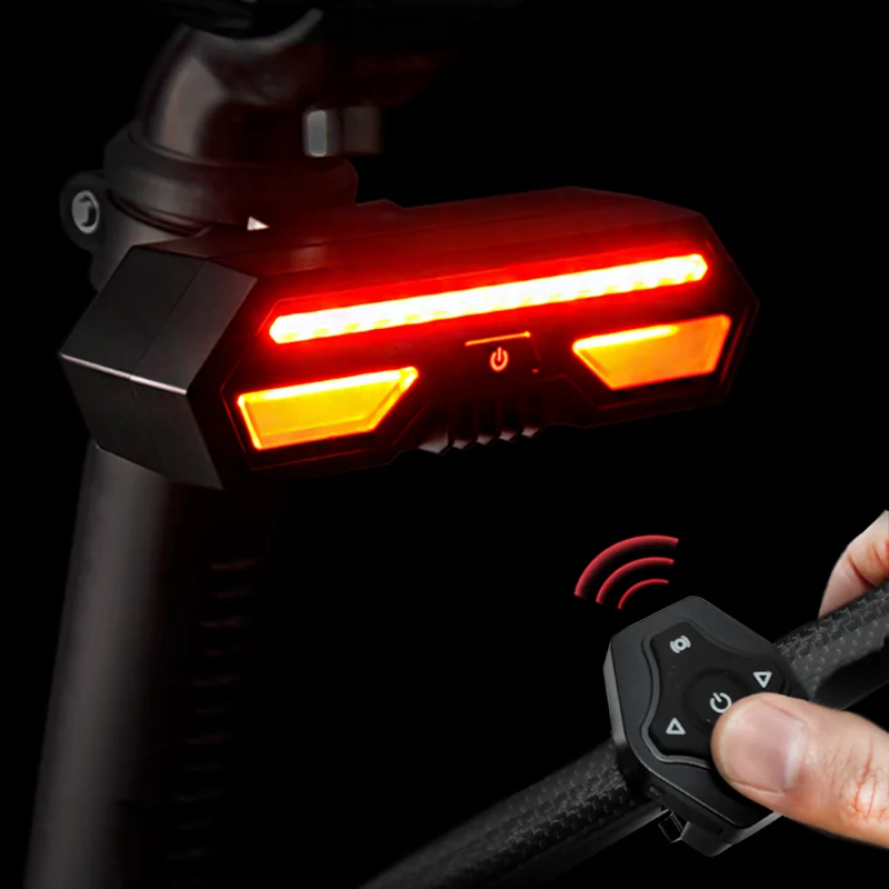 

Smart Bike Tail Light Wireless Control Beams Turn Signs USB Rechargeable and Easy to Install Rear Light