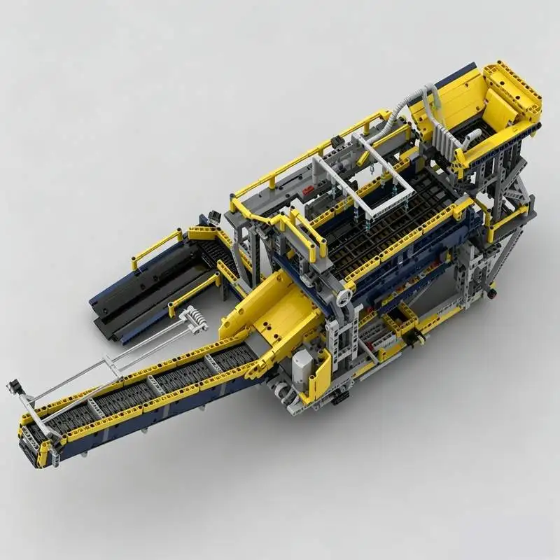 2508PCS Engineering Machinery Double Screen Shaker Washing Equipment Technic Custom Building Blocks Educational Collection Gift