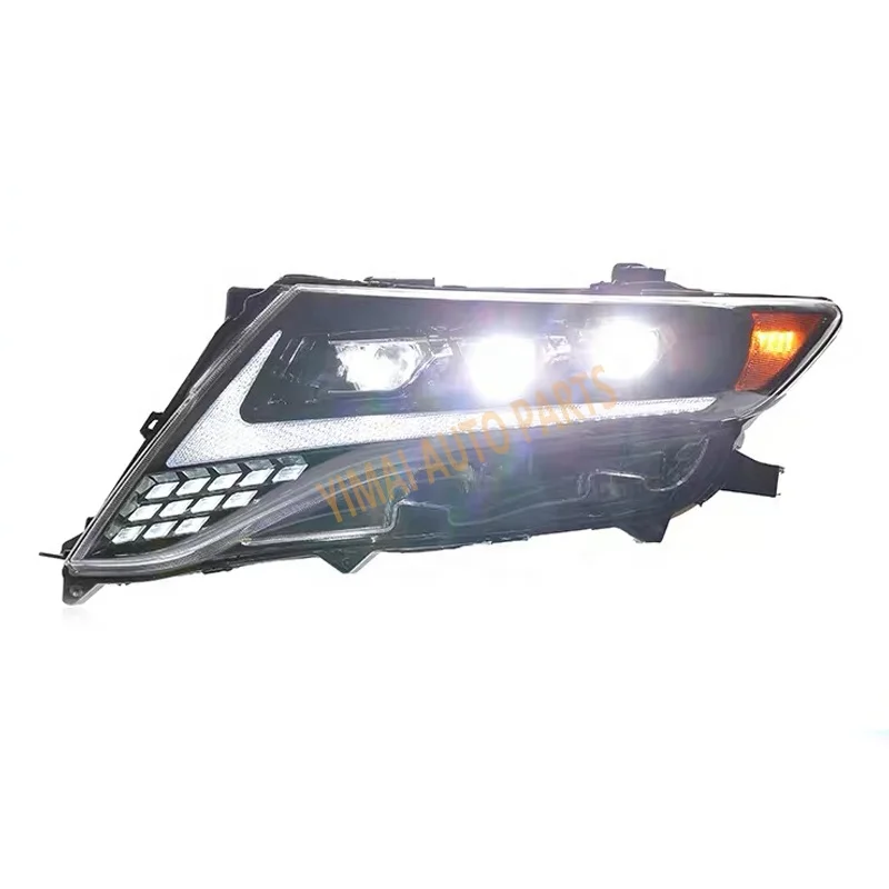 Car Auto Parts high quality venza headlights head lamps for toyota venza 2008-2016 led headlights 3 lens headlights