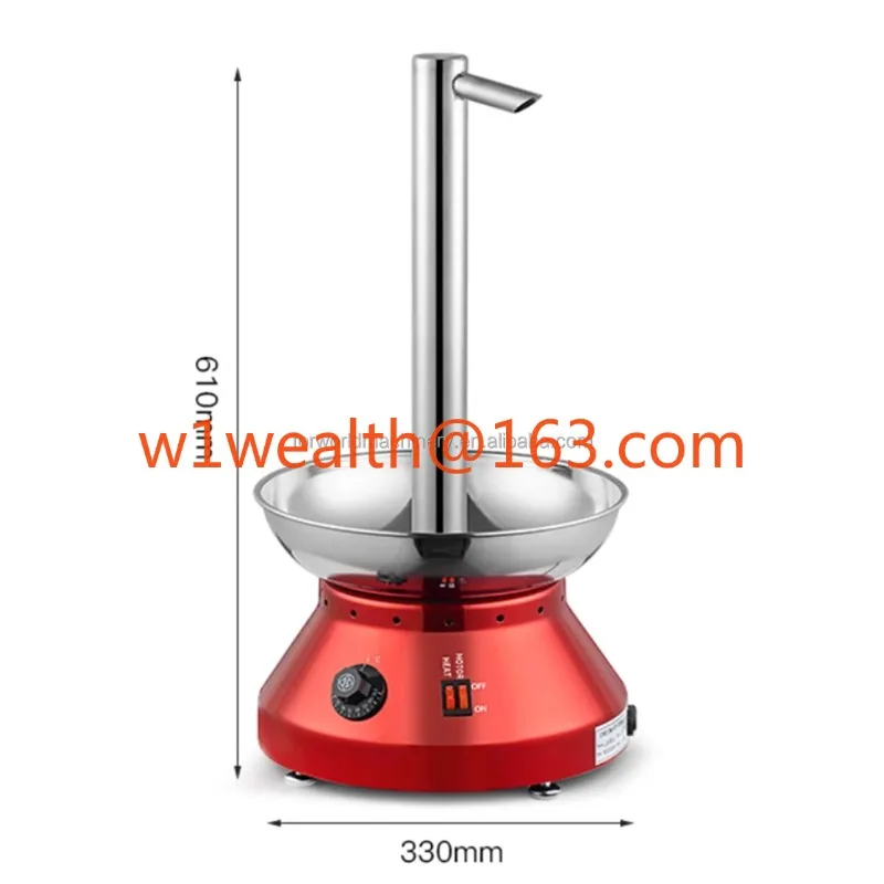 The kitchen uses a 5-story 3000ml chocolate waterfall fountain with a faucet chocolate fountain machine for activities