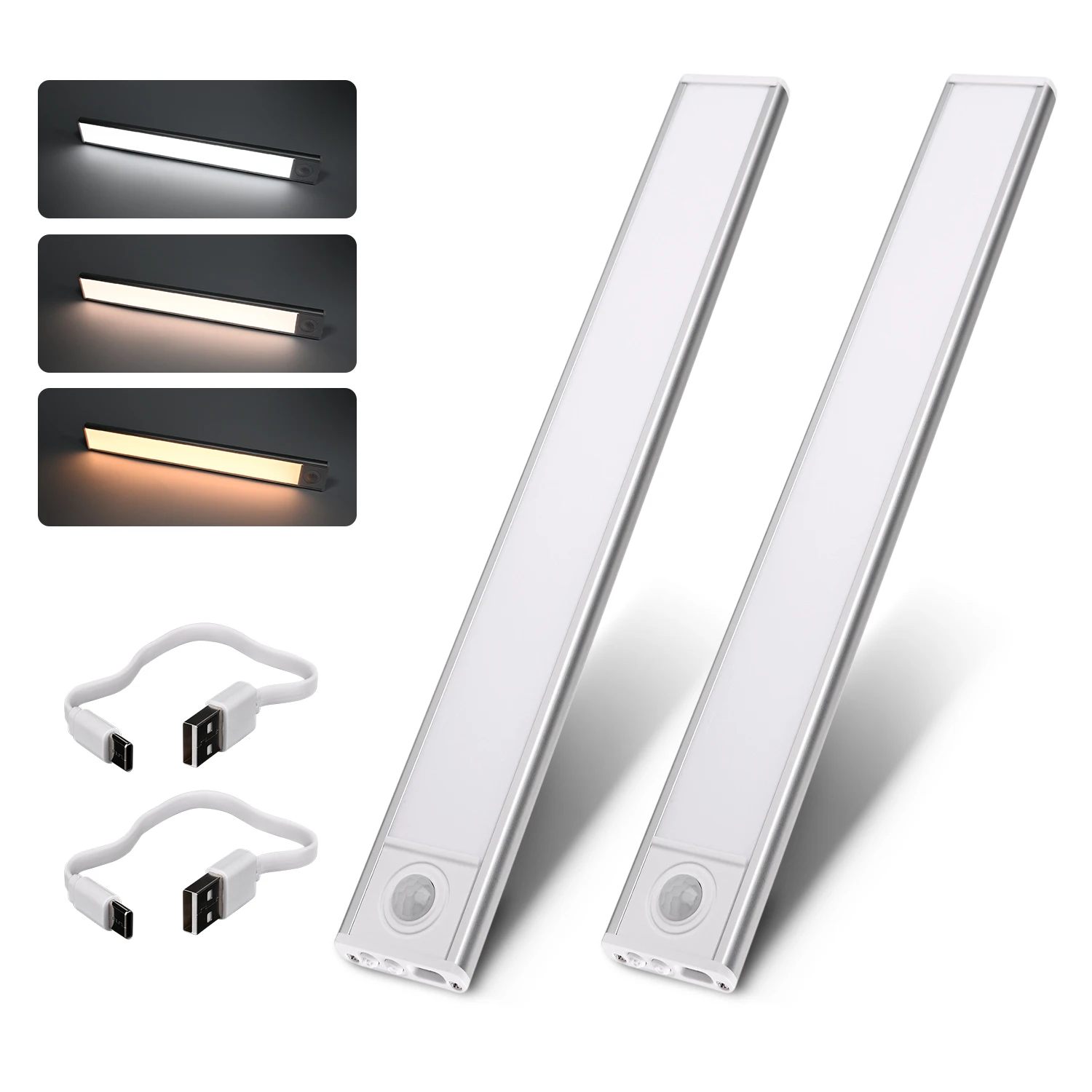 COXO Light Emitting Diode Light for Kitchen 3 Color Stepless Dimming PIR Motion Sensor Light Emitting Diode