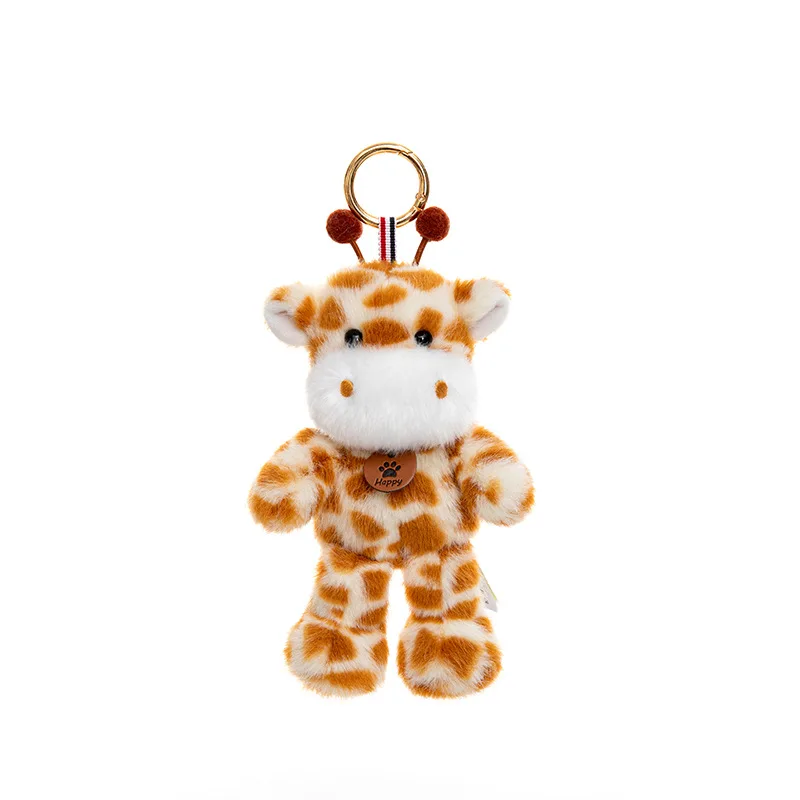 1PC New Creative Cute Animals Plush Pendant Handmad Stress Relief Souvenir Key Ring Bag Pendant Hanging Ornaments Home Decor