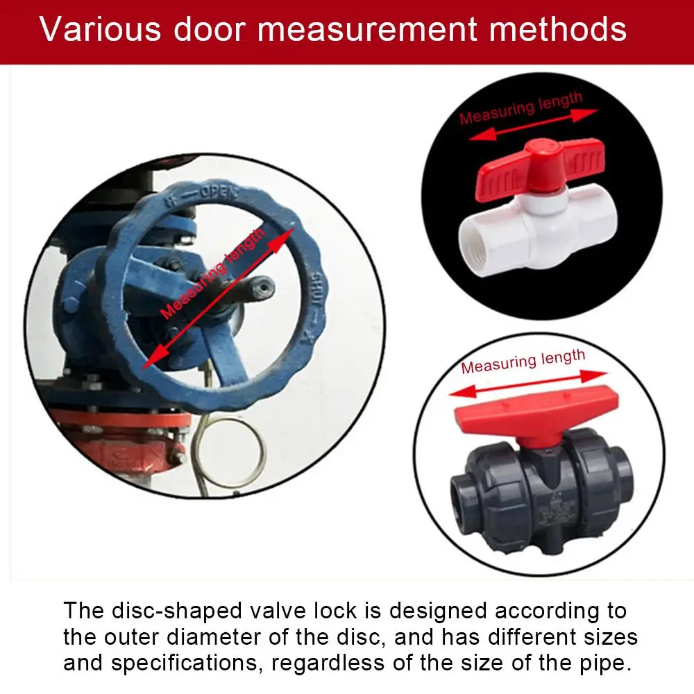 Tank CYLINDER Lockout Bottle Ball Tank Gas Gate Valve Master Lock 1-2.5 Inch Valve Locking Disc Rotating