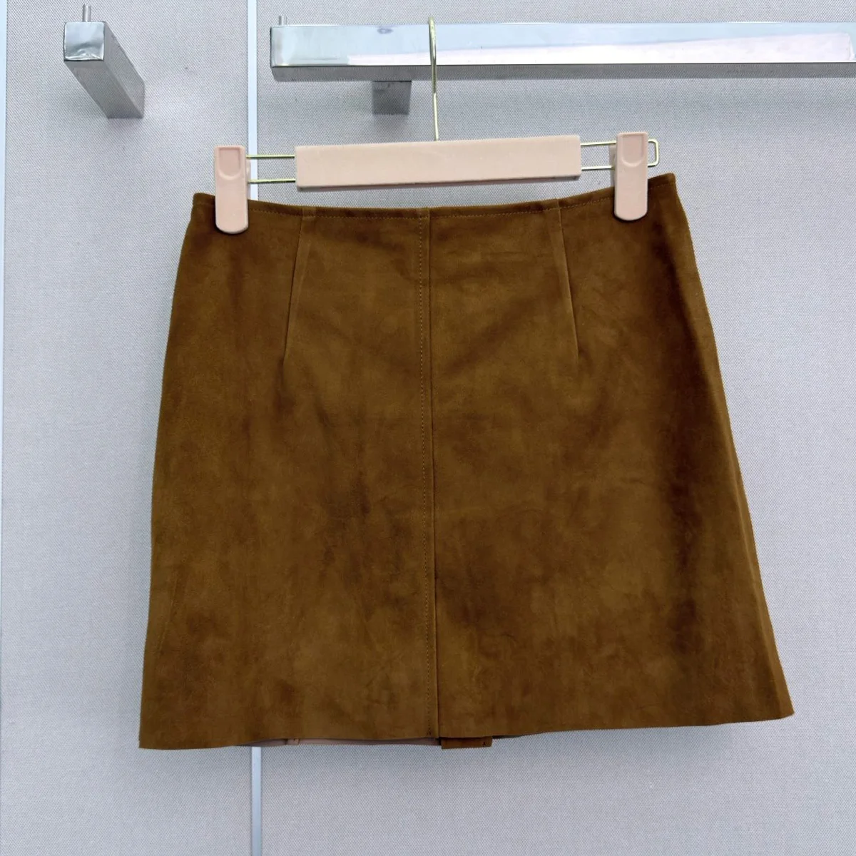 High Quality Women High Waist A-line Mini Skirt Side Button Front Flared Short Skirt lyt2672210