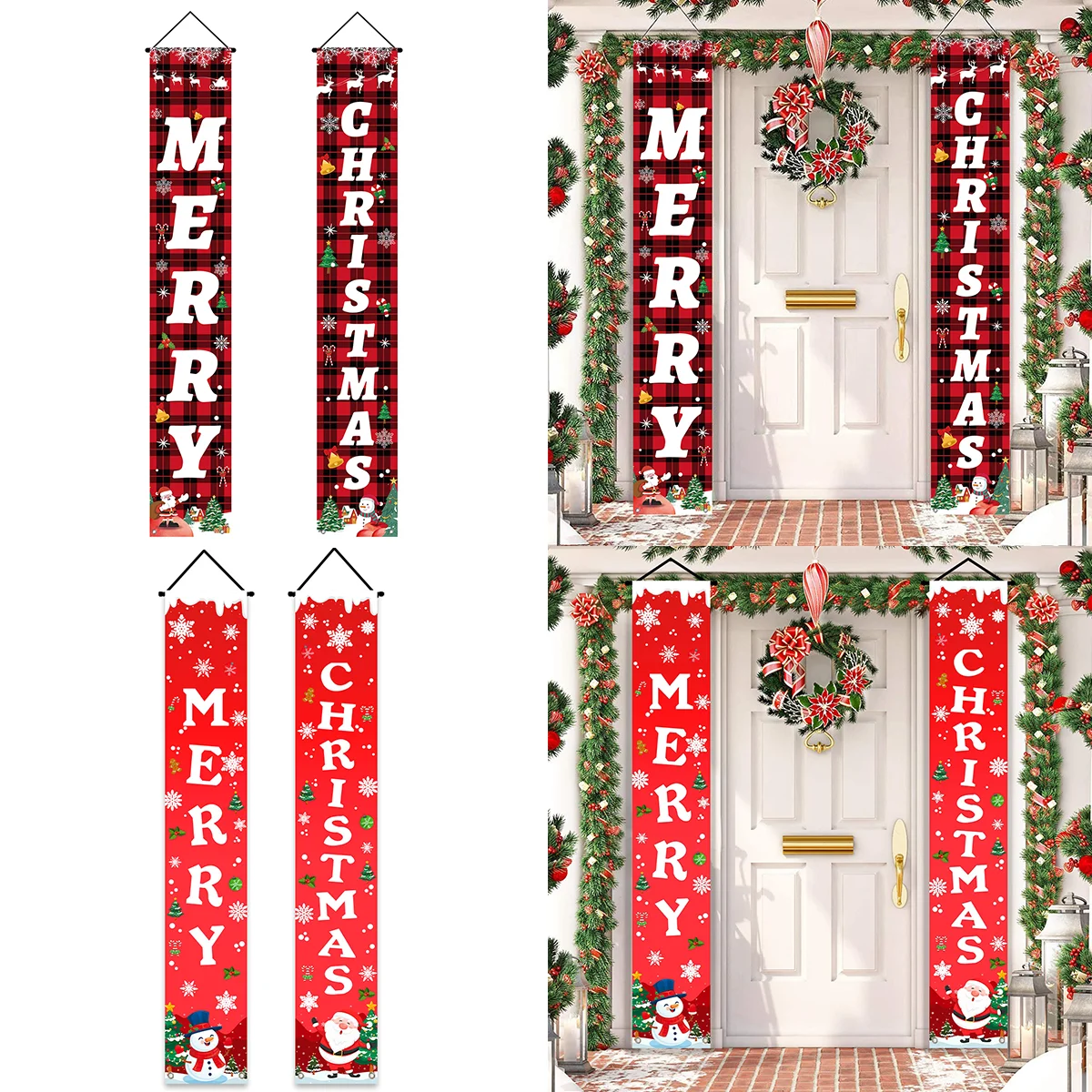 

Christmas Santa Claus Door Banner Christmas Decoration For Home 2024 Xmas Hanging Banner Ornament Navidad New Year Decor 2025