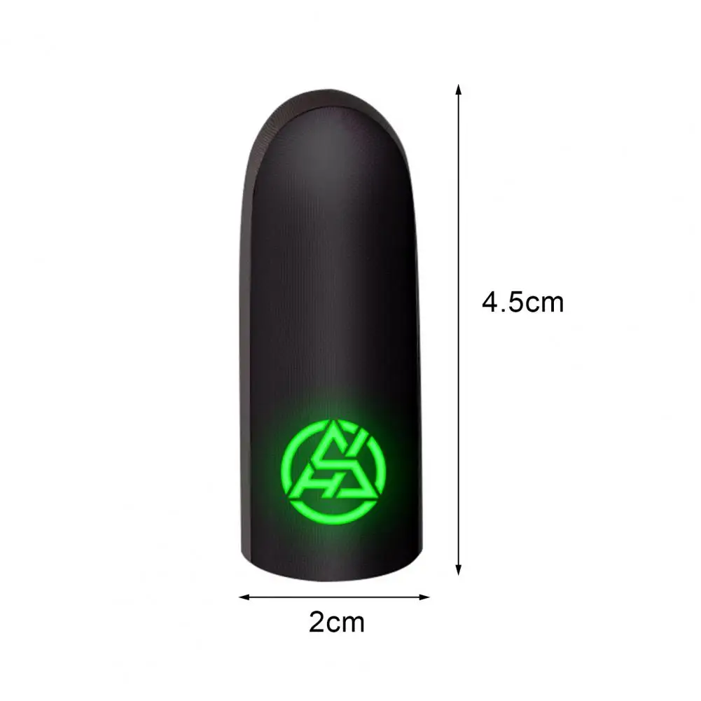 Fundas para dedos para videojuegos, guantes luminosos antideslizantes con pantalla táctil de 0,3mm, ultrafinos, para pulgar, accesorios para juegos, 2 uds.