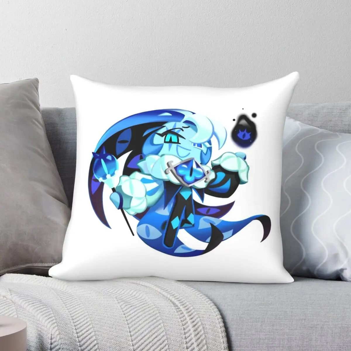 Shadow Milk Cookie Run Pillowcase Polyester Linen Velvet Creative Zip Decor Home Cushion Cover