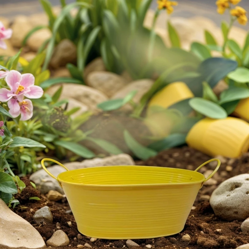 Rust Resistant Metal Plant Pot Bucket Container For Indoor Outdoor Use Perfect For Succulents Herbs And Small Flowers 2x