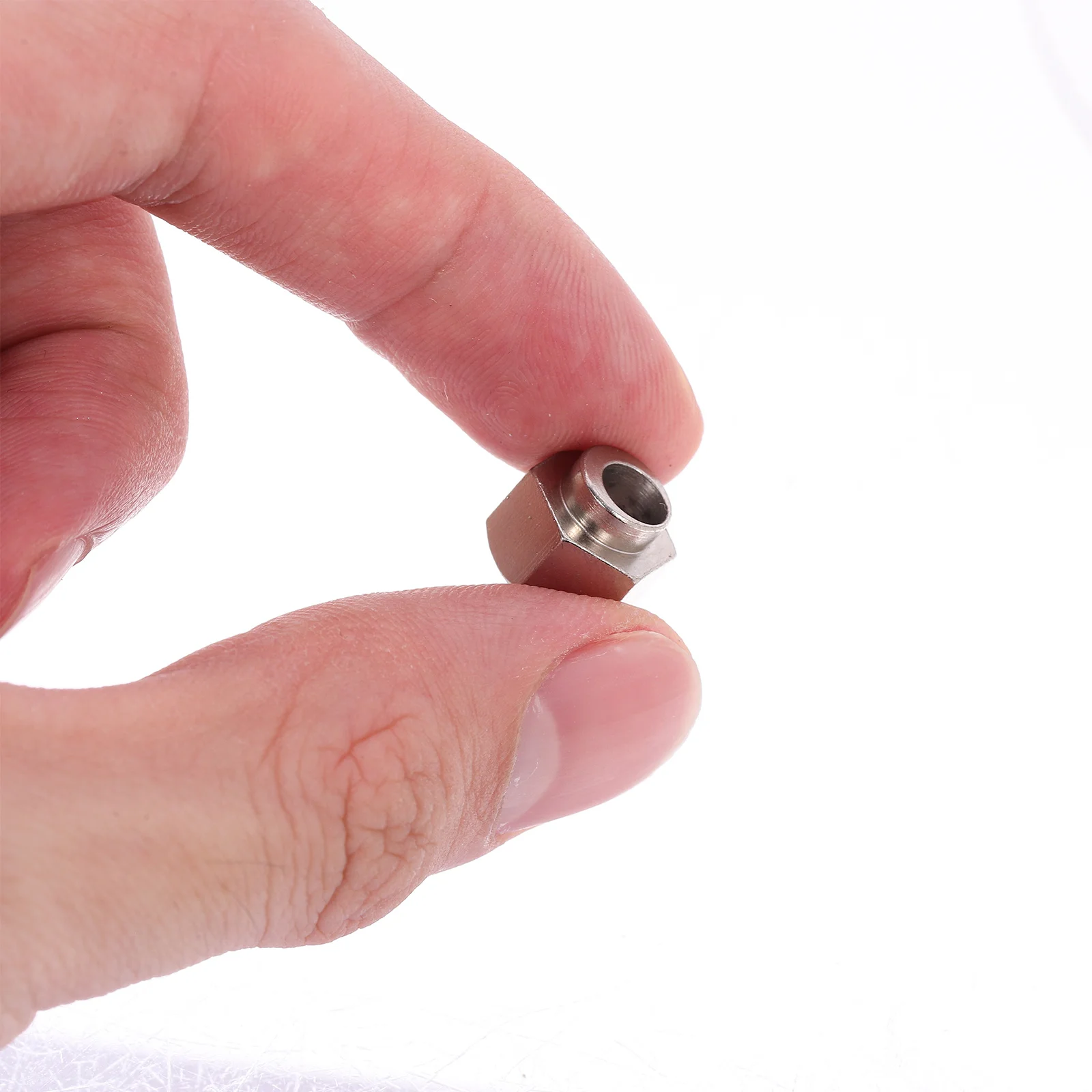 

10pcs Hexagonal Eccentric Column Accessories Carbon Steel Nickel-Plated 3D Printer Parts For Precise Carving Leveling Nuts