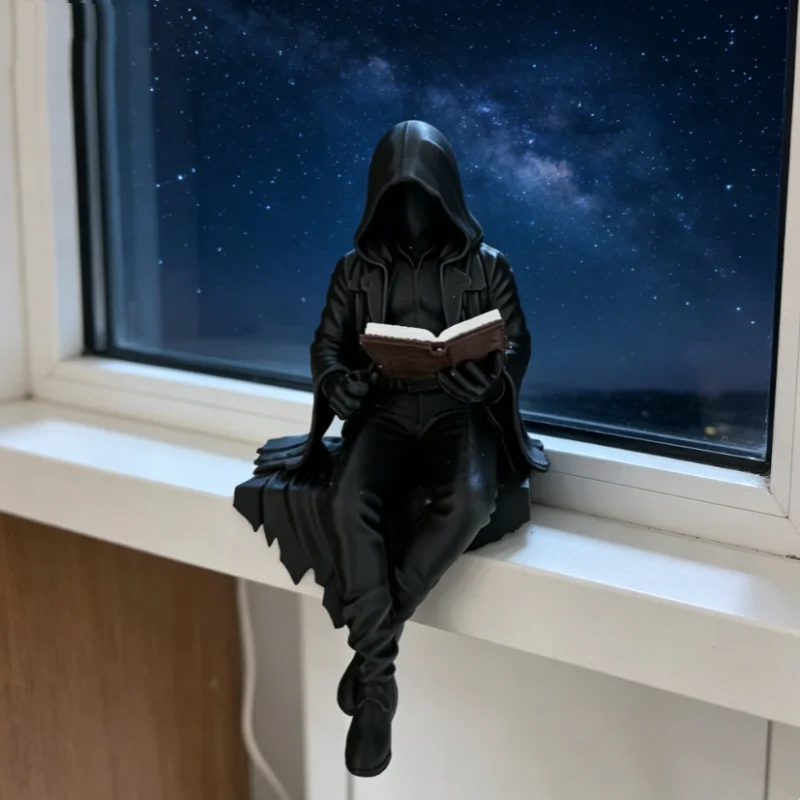 تمثال رجل غامض يقرأ بطباعة ثلا - مراجعة 3D Printing Mockup وسعره