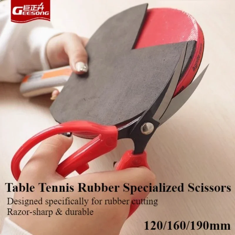 Sharp&Durable Table Tennis Rubber Elbow Scissors Ping-Pong Bat Rubber Cutting Knife Sharp Cutter With Ergonomic Handle Design