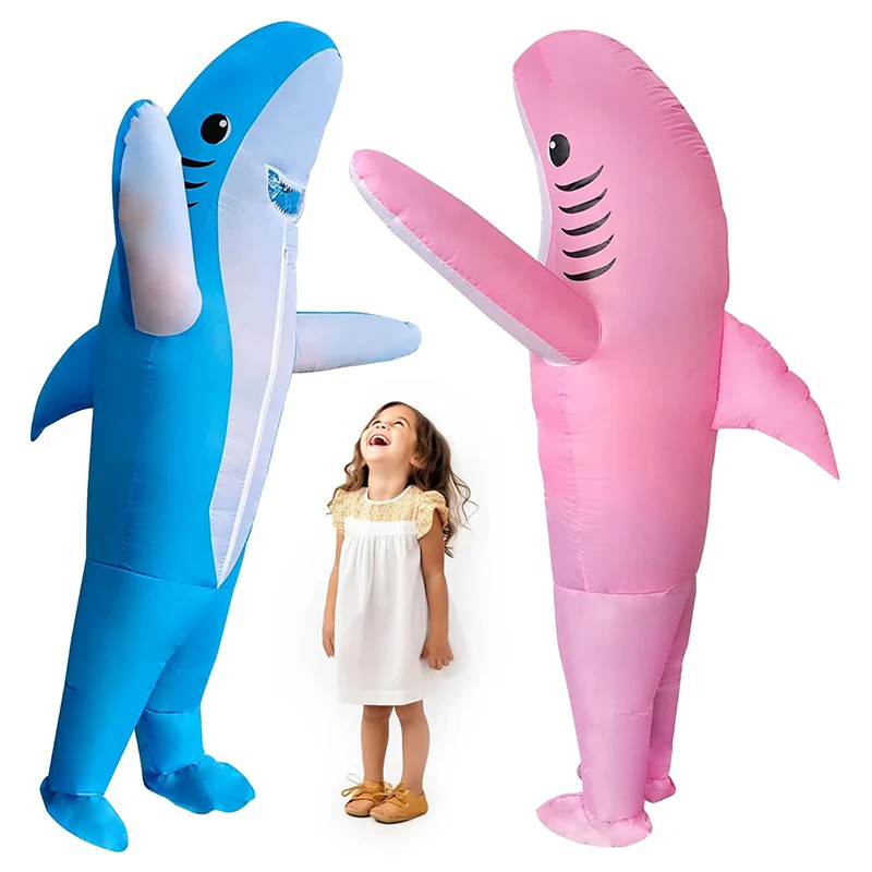 Birthday Party Saw Shark Inflatable Costume Funny Dress Props Halloween Carnival Christmas Cosplay Costumes Stage Shows Toy