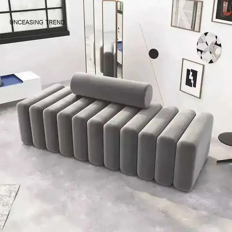 Stylish Shoe Bench with Cushioned Seat for Entryway or Closet Cloakroom Stool Upholstered Bed End Bench 60/80/100cm Length Seat