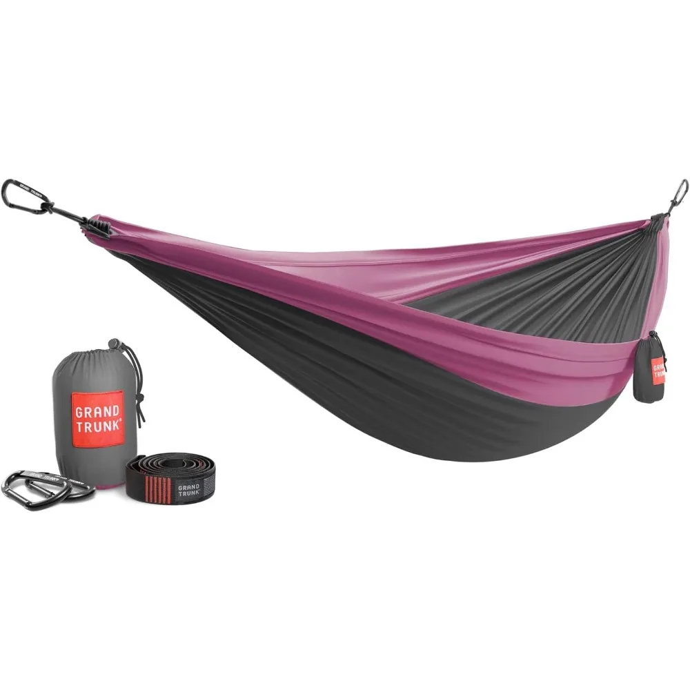

Double Deluxe Parachute Nylon Hammock - 500lb Capacity Camping Hammock, 10.5x6.5ft, Lightweight & Durable