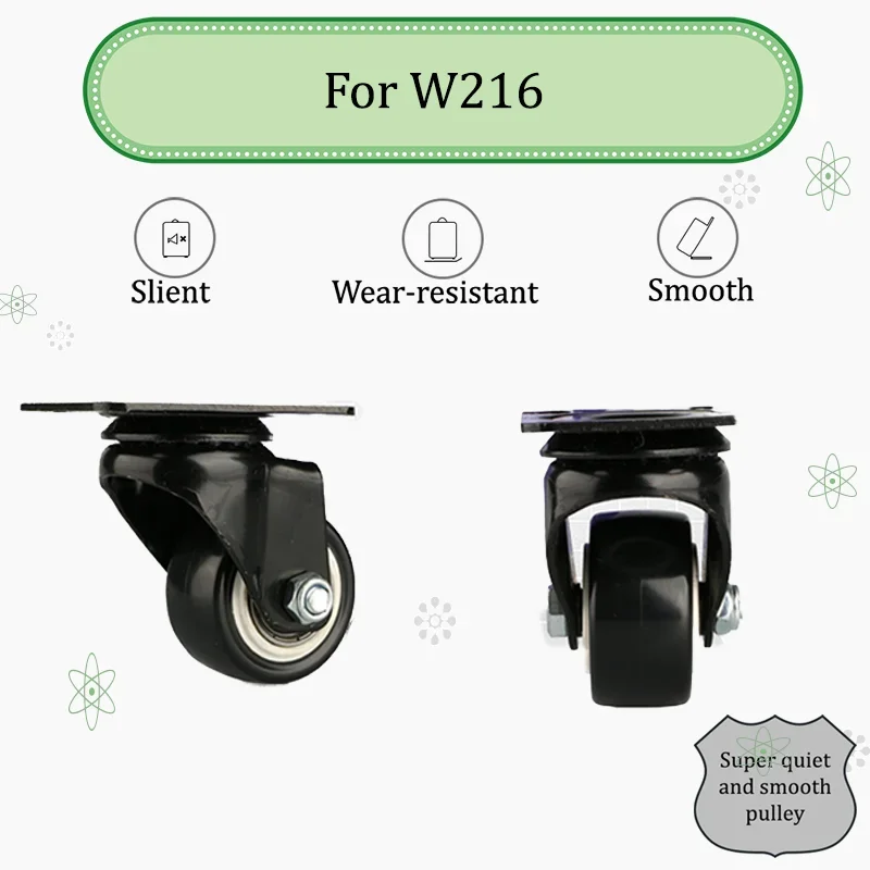 

For W216 Luggage Compartment Swivel Wheels Replacement Parts Ultra-Quiet Wear-Resistant Wheels For Trolley Suitcases Travel