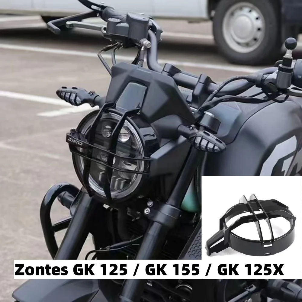

New Motorcycle Headlight Protection Fit Zontes Gk-125 Gk-125X Gk-155 Headlight Lampshade for Zontes Gk 125 / Gk 155 / Gk 125X
