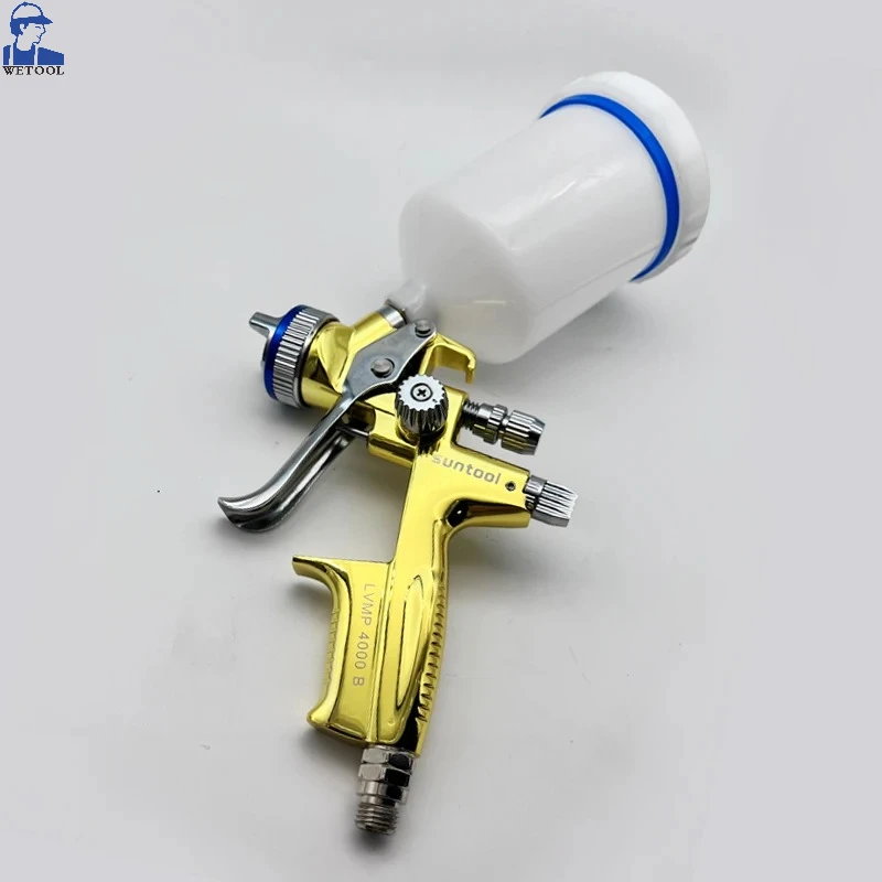 Wetool Gold Spray Gun 4000B LVMP Paint  Air Paint Spray Guns Airbrush For Painting Car Aerograph Repair Spray Gun