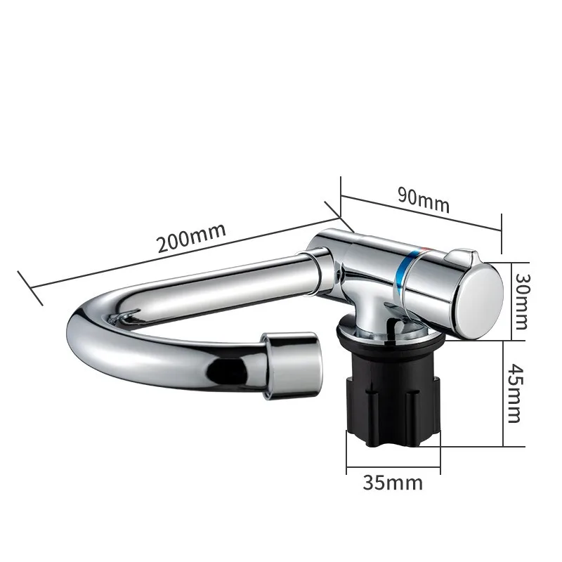 RV faucet Foldable faucet for modified RV with cover sink 2302