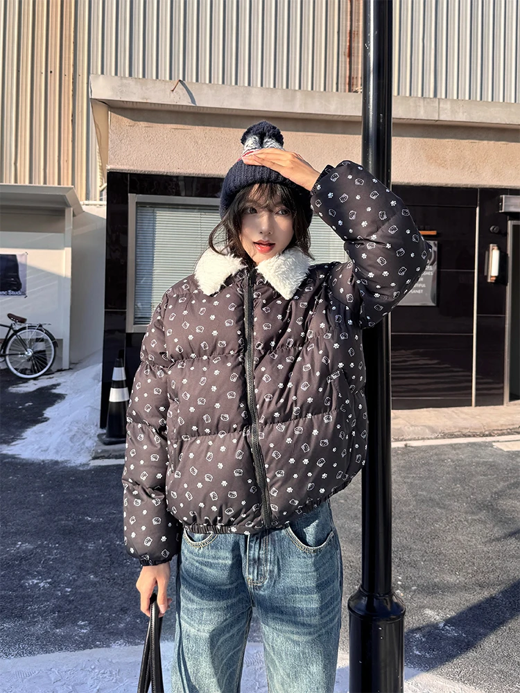 

Оригинальный комплект URKR: Утепленная хлопковая куртка для женщин, зимняя верхняя одежда, уникальный дизайн, длинный рукав, застежка-молния.