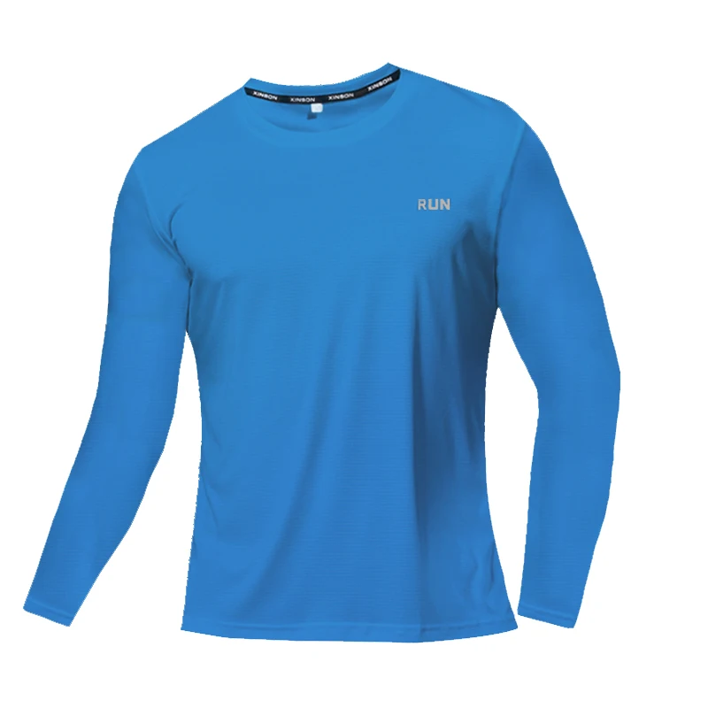 Men's Long-Sleeved T-Shirt Quick Dry Summer Running Clothes Basketball Training Fitness Sports Wear Cycling Hiking Clothes Tops