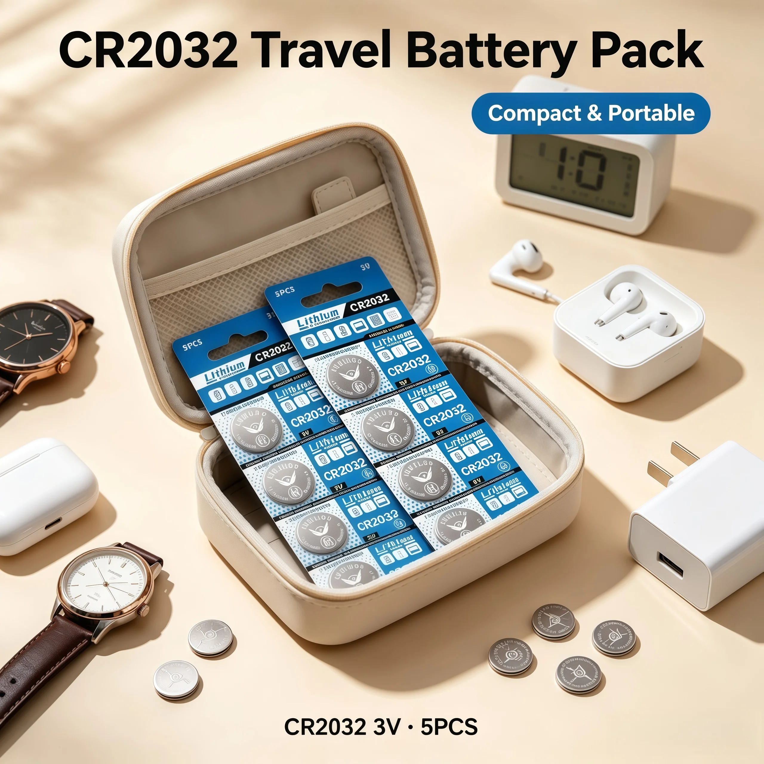 2-50Pcs Cr2032 3V Lithium Coin Cell Dl2032 Br2032 Bateria Pilas Stable Power For Watch Toy Calculator Car Key Remote Control