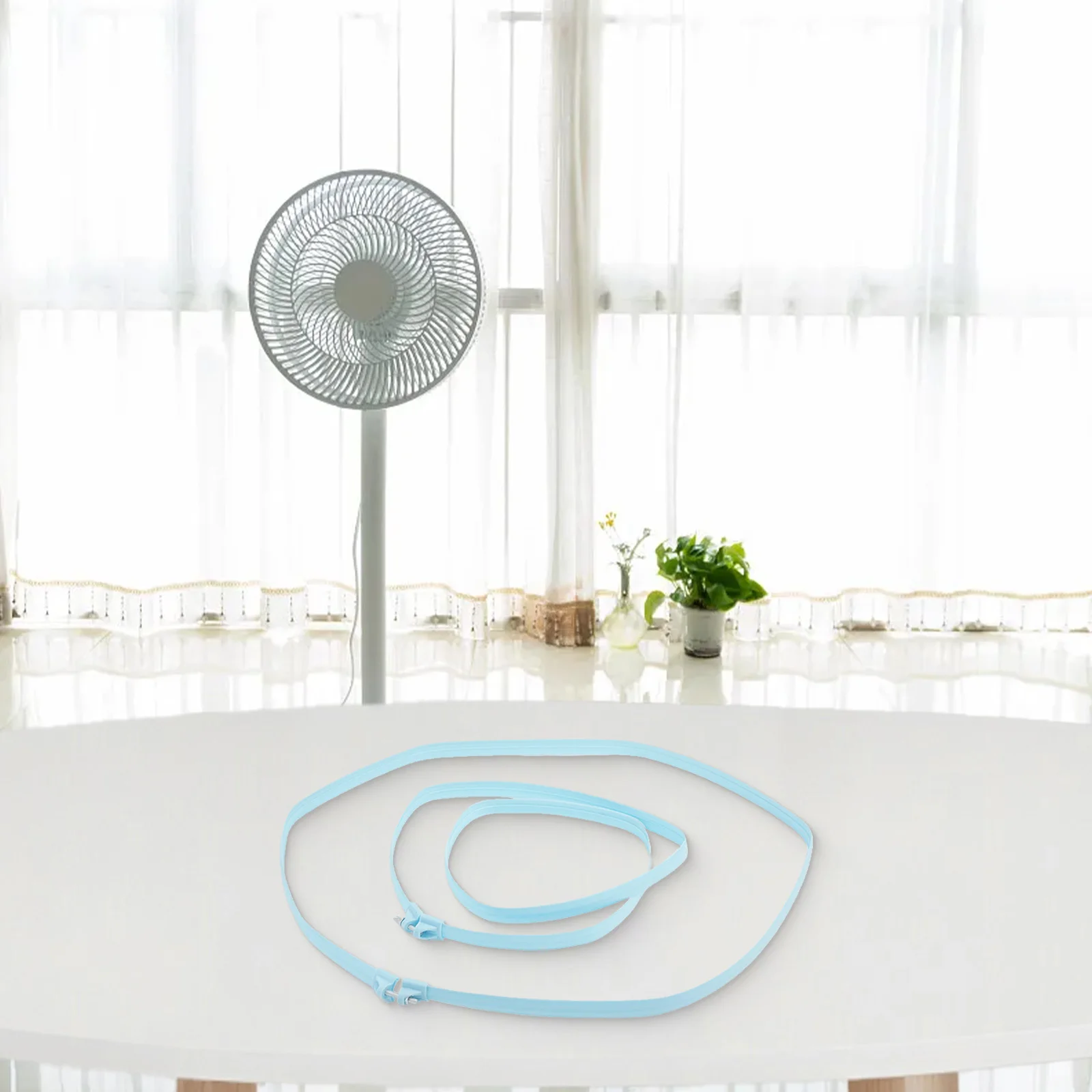 Electric Fan Grille Fixed Mesh Ring White/blue/black 127.5cm Unfolded Length Plastic Brand New High Quality Electric