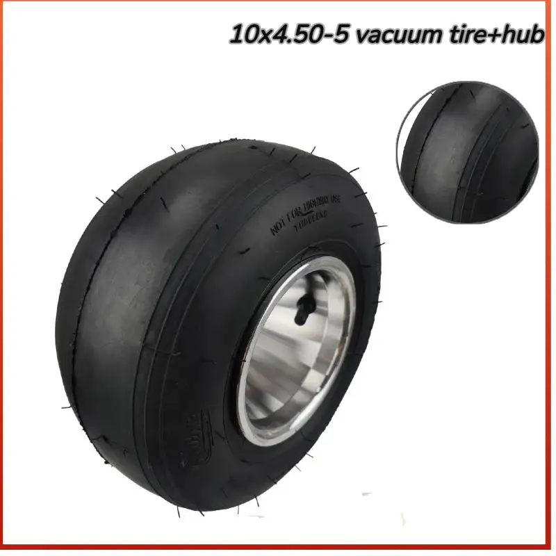 Go Kart 5 Inch Wheels Beach Car Drift Wheel 10X4.50-5 Kart Tire Highway Hub Front Wheels
