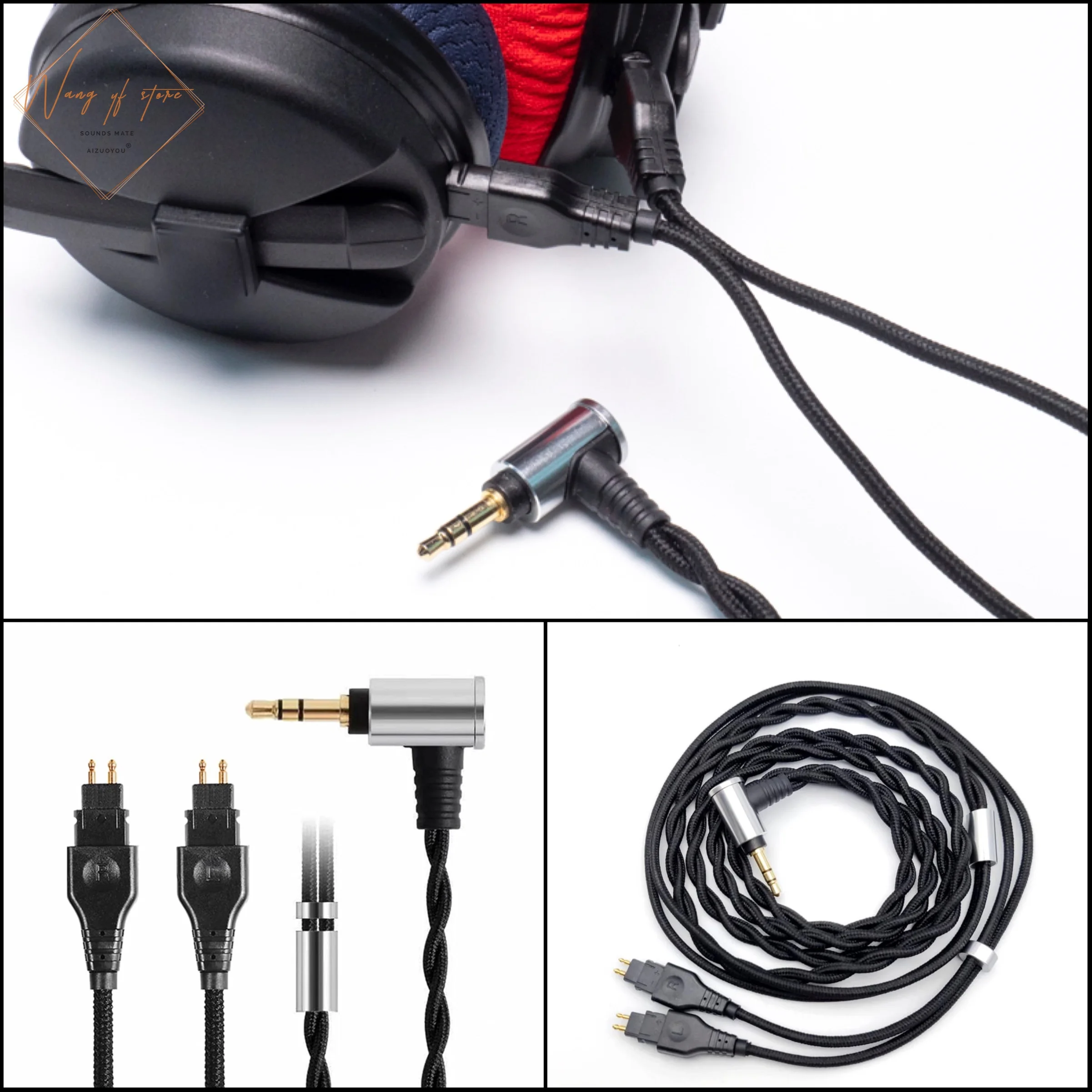 AIZUOYOU Sennheiser HD25用バランスケーブル