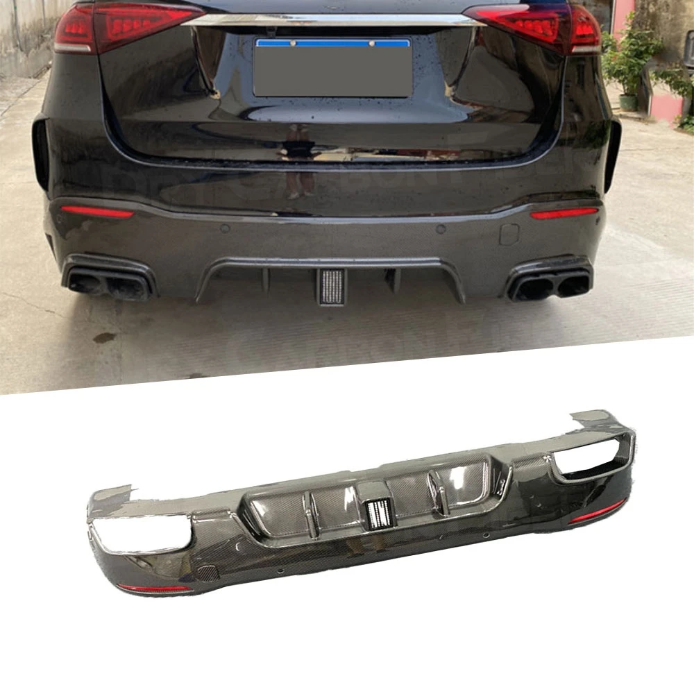 

For Mercedes Benz GLE Class W167 GLE53 AMG SUV 2020 UP Dry Carbon Fiber Rear Lip Diffuser Spoiler Rear Bumper Spoiler Diffuser