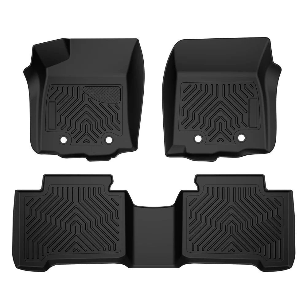 

TPE Floor Mats Fit for Toyota Tacoma Double Cab 2016-2023/Not Fit Manual Transmission, Not Fit Vehicles with Vinyl Flooring