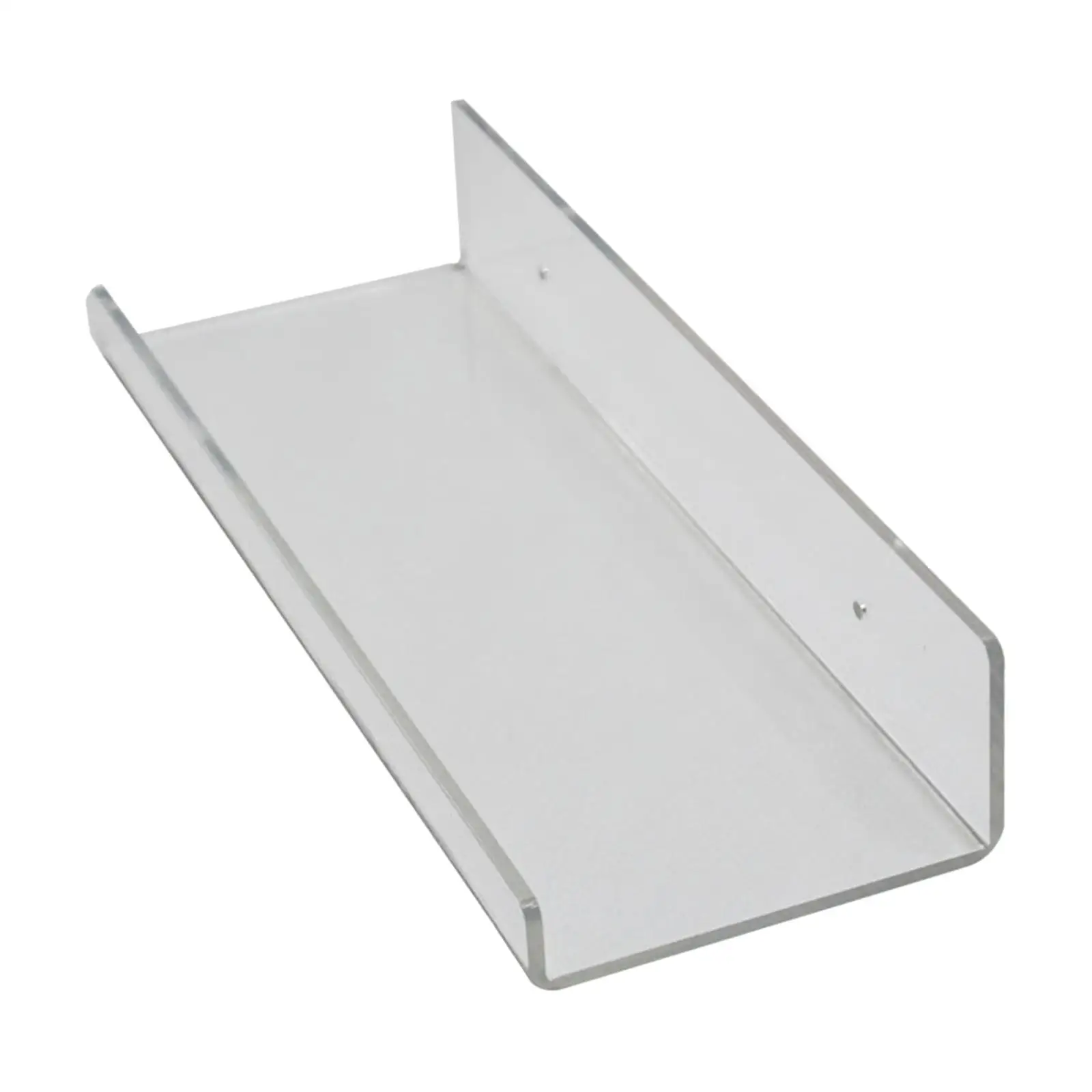 Acrylic Floating Wall Shelf Modern Wall Mounted Stable Durable No Drilling for Hallway Kindergarten Farmhouse Nursery Office