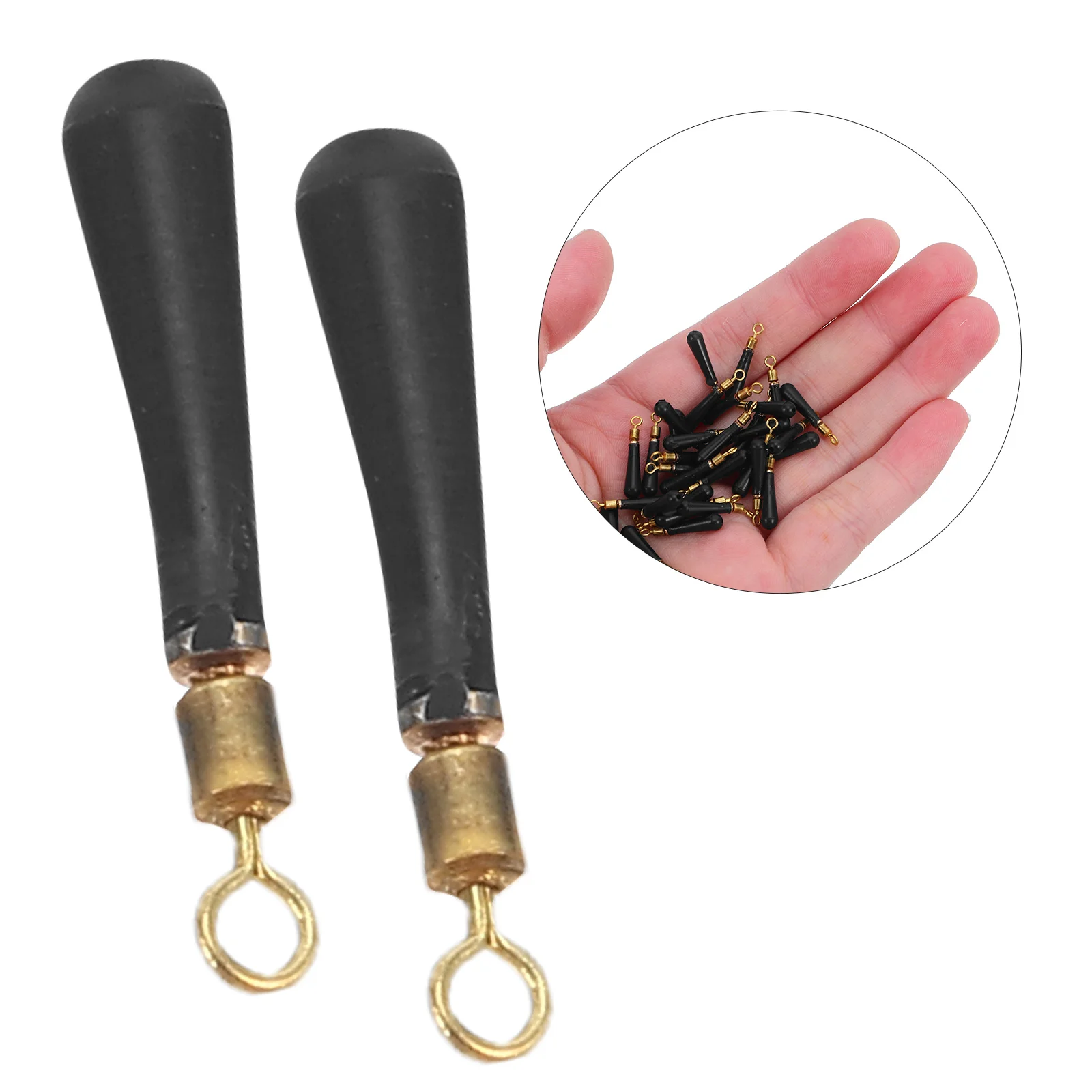 

100pcs Rotating Drift Seat Tackle Rubber Connector Compact Lightweight Durable Float Depth Fixer For Stream Lake Ocean Fishing