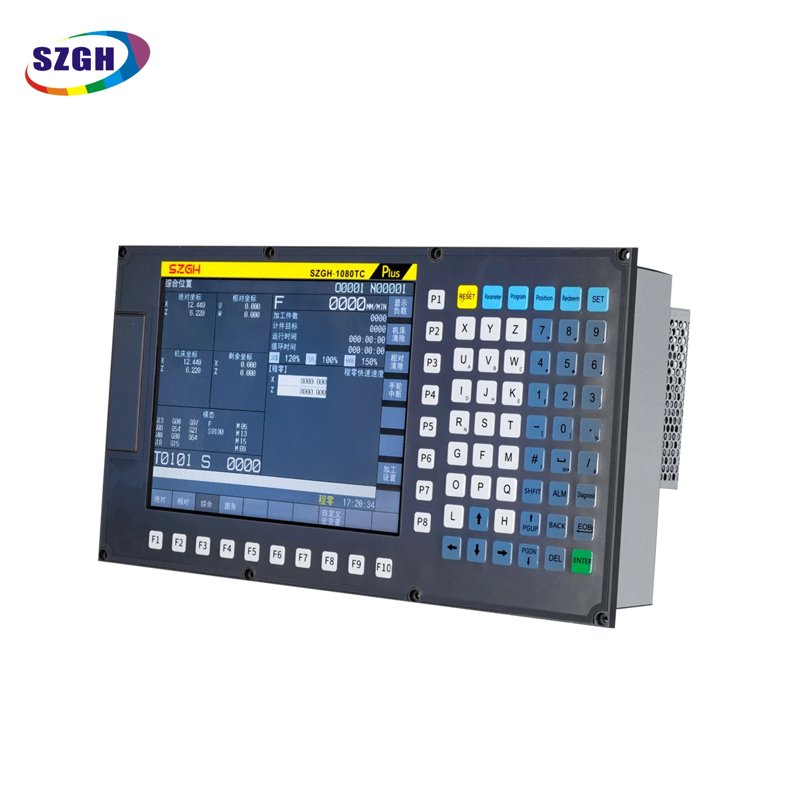 

Factory price Szgh High Quality 2 Axis SZGH-1080TC Cnc Lathe Machine Controller For Lathe And Turning Center Controller