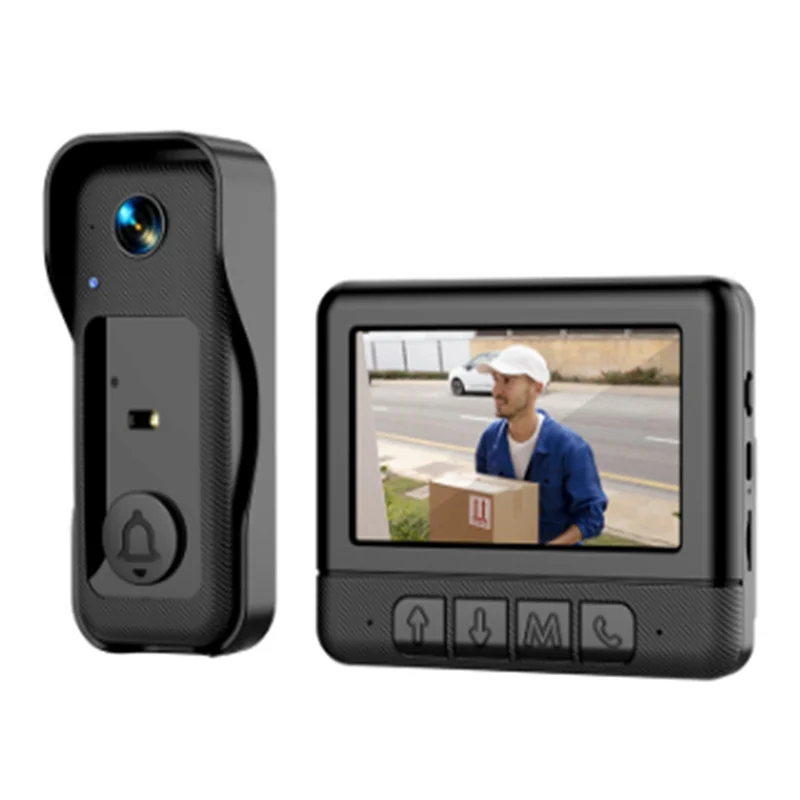 ABKY-Infrared HD للرؤية الليلية الجرس X6 الذكية جرس باب يتضمن شاشة عرض فيديو الأشعة تحت الحمراء للرؤية الليلية جرس الباب الذكي
