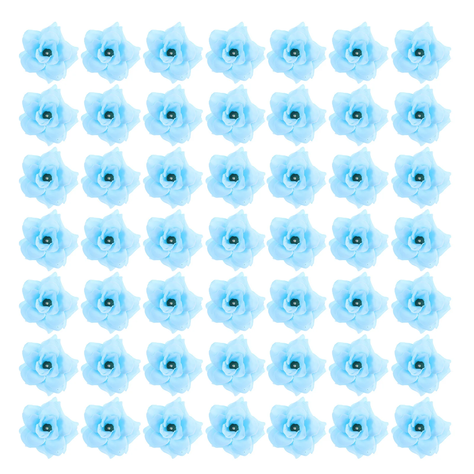 

50pcs Miniature Handmade Fabric Roses Silk Flower Heads For Crafts Wedding Party Decor Artificial Rose Flower Heads