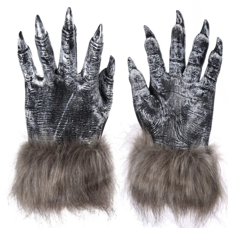 

Halloween party props vinyl gloves werewolf cosplay scary soles monster props