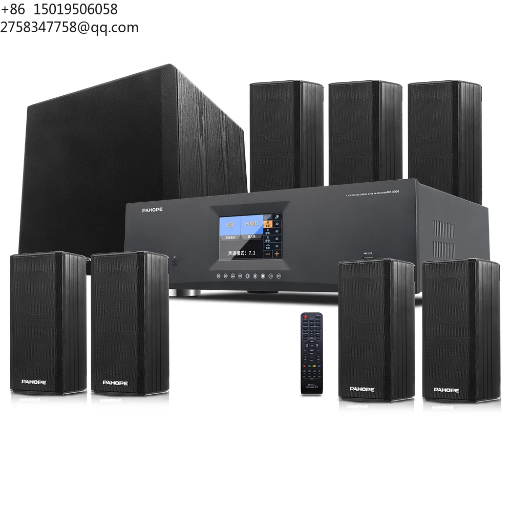 7.1DTS Mini Satellite Home Theater Sound System BT HD Digital Decoding Amplifier Surround Combined Speaker System