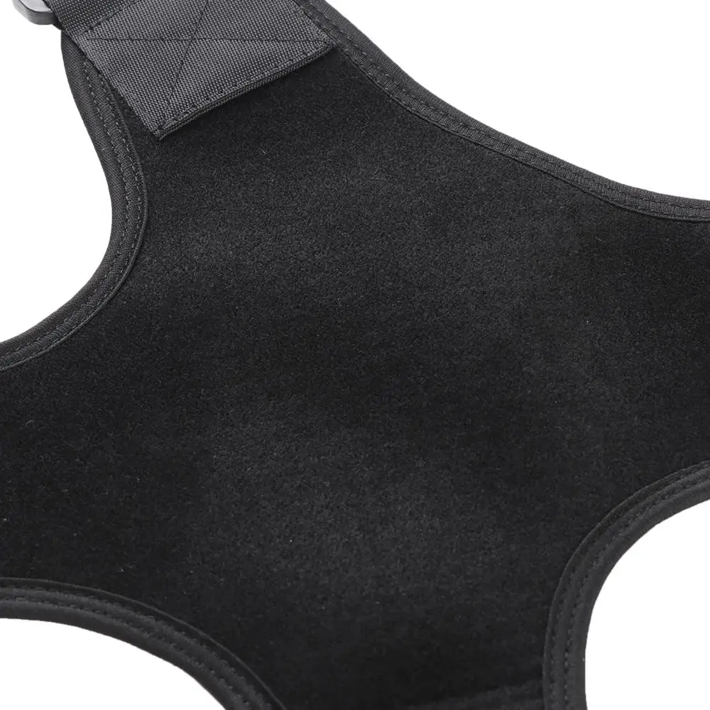 Sports Safety Black Body Brace Belt Adjustable Soft Back Shoulder Support Posture Corrector Unisex