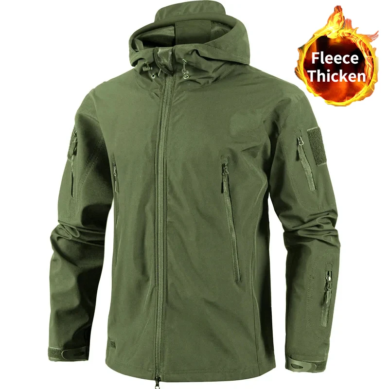 

Мужские армейские военные тактические куртки специального назначения, флисовые уличные пальто из софтшелла с капюшоном, водонепроницаемые походные куртки из мягкой оболочки