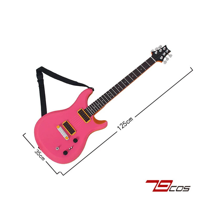 Suzunomiya Ririsa Guitar Rock Is A Lady's Modesty Cosplay Replica Prop Decoration Character Accessories Halloween Christmas view 5