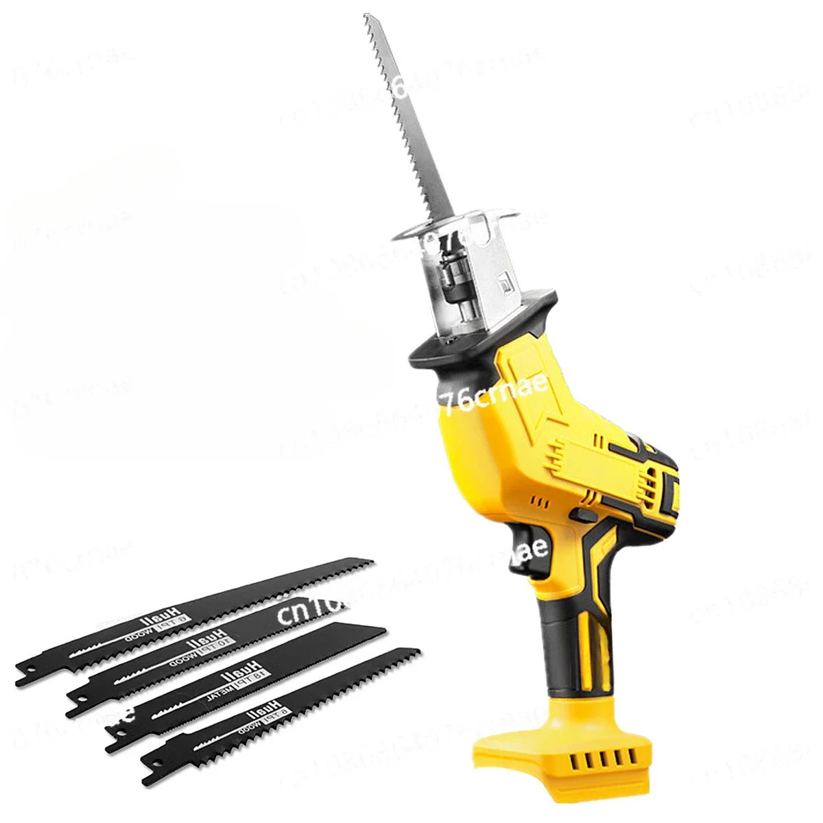 Fit for 20V Battery Electric Reciprocating Saw Cordless Cutting Saber Saw Wood Metal Pipe Cutting 4 Blades Power Tools