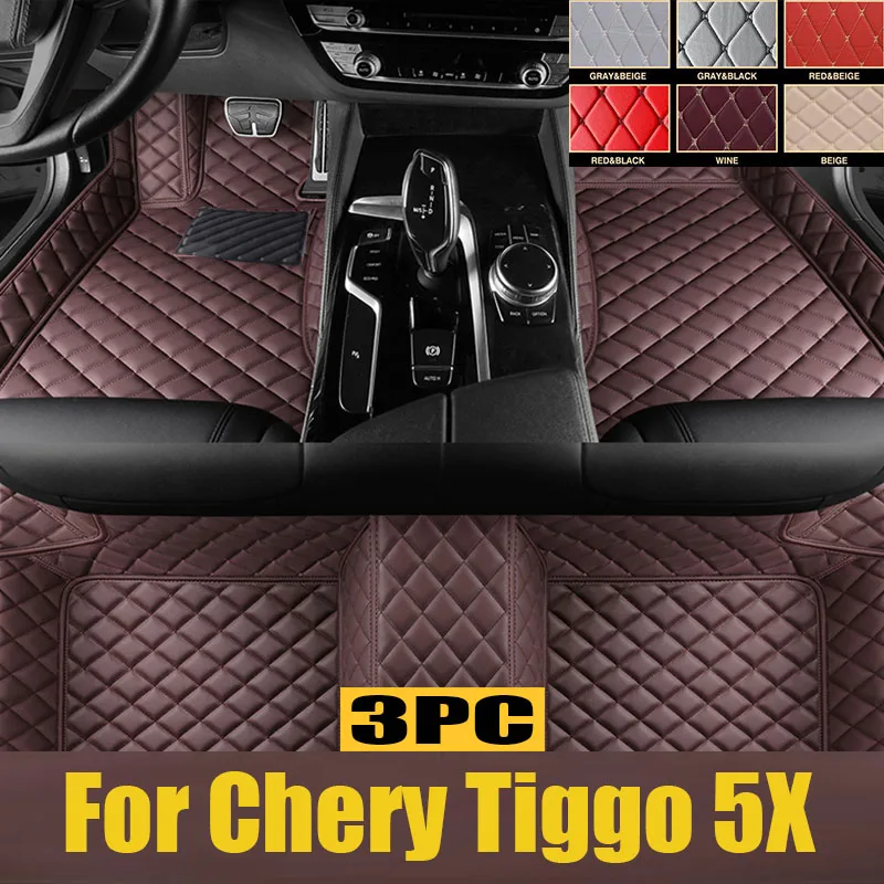 

TPE Custom Car Floor Mats For Chery Tiggo 5X 2017 2018 2019 2020 2021 2022 2023 Waterproof Carpet Auto Interior trunk mat