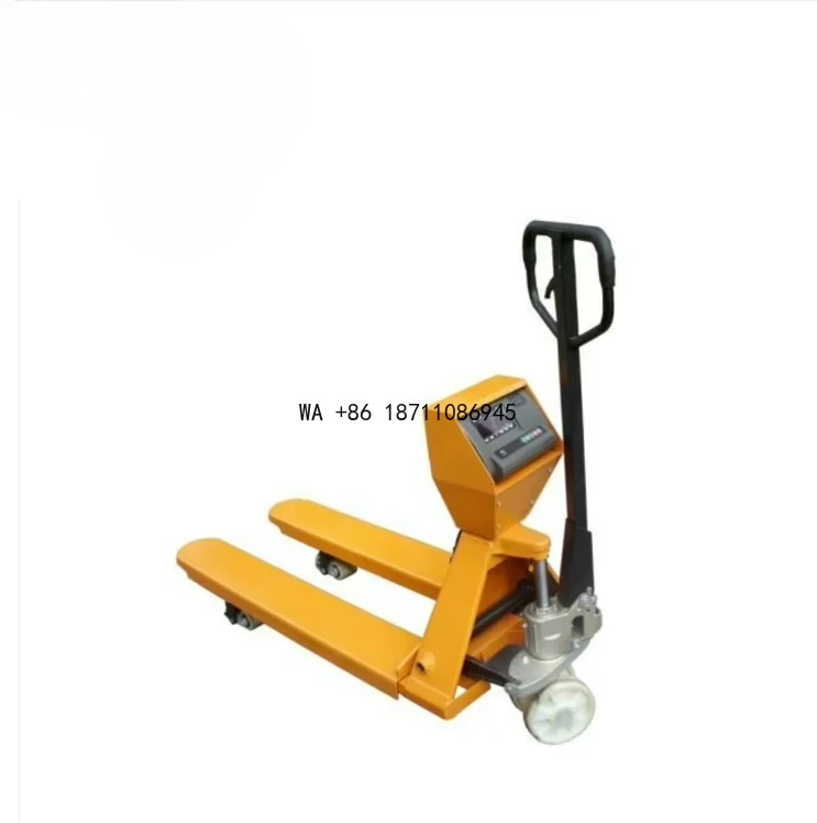 3T 550MM Pallet Truck with Weighing Forklift Scale Heavy Duty Good Quality Cheap Price from China