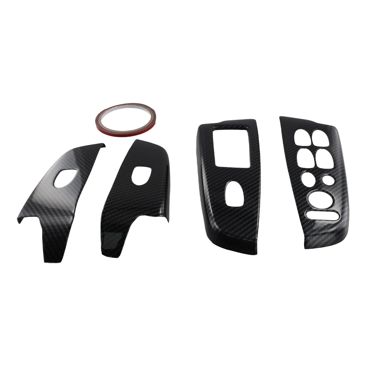 for HONDA CIVIC 2006-2011 Door Window Lift Panel Carbon Fiber Door Window Switch Cover Trim RHD