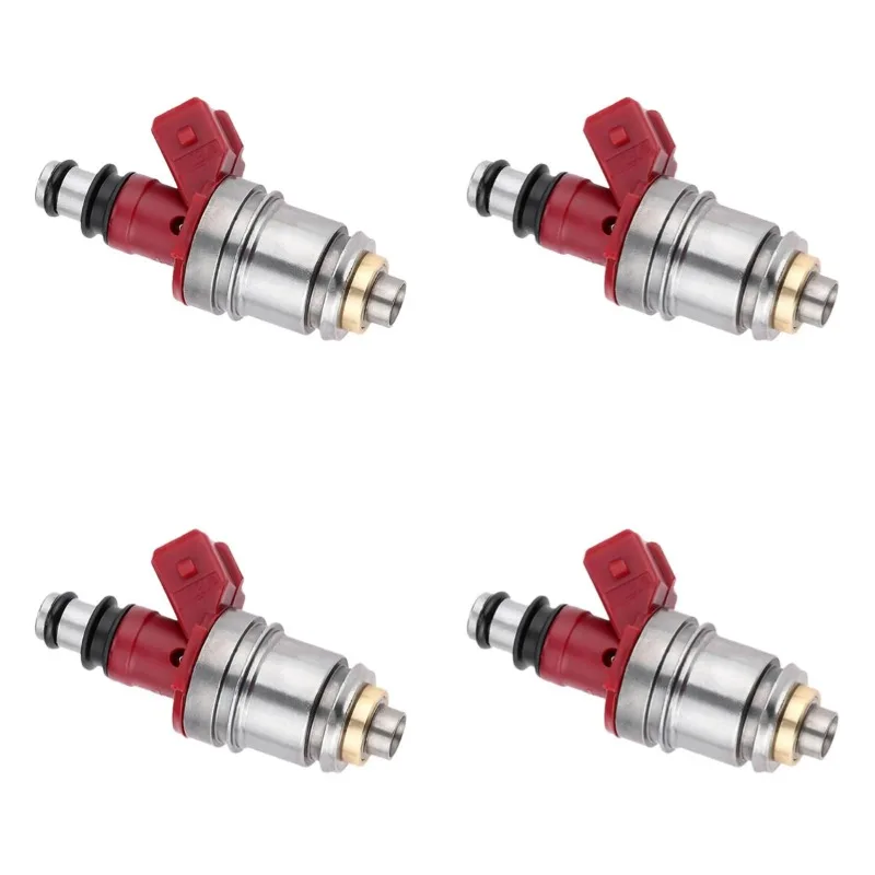

4PCS Fuel Injectors 16600-86G00 For 1990-1995 Nissan D21 Pickup 2.4L I4 Auto Parts 1660086G00 16600-86G10 1660086G10 JS21-1