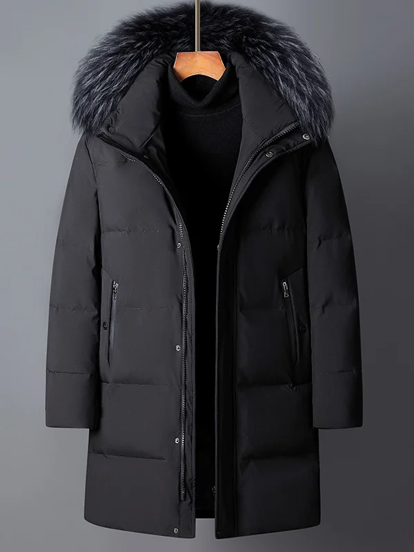 2023 unten Männer Jacke für Winter Weiße Ente Unten Mantel Mans Unten Mäntel für Männer Starke Warme Pelz Kragen Puffer jacken Neue Chaquetas