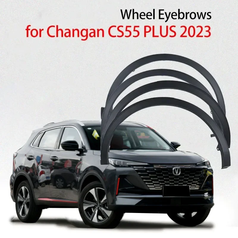 

1pc for Changan CS55 PLUS 2023 Wheel Eyebrows Black Plastic Decorative Parts Cs55plus 2024