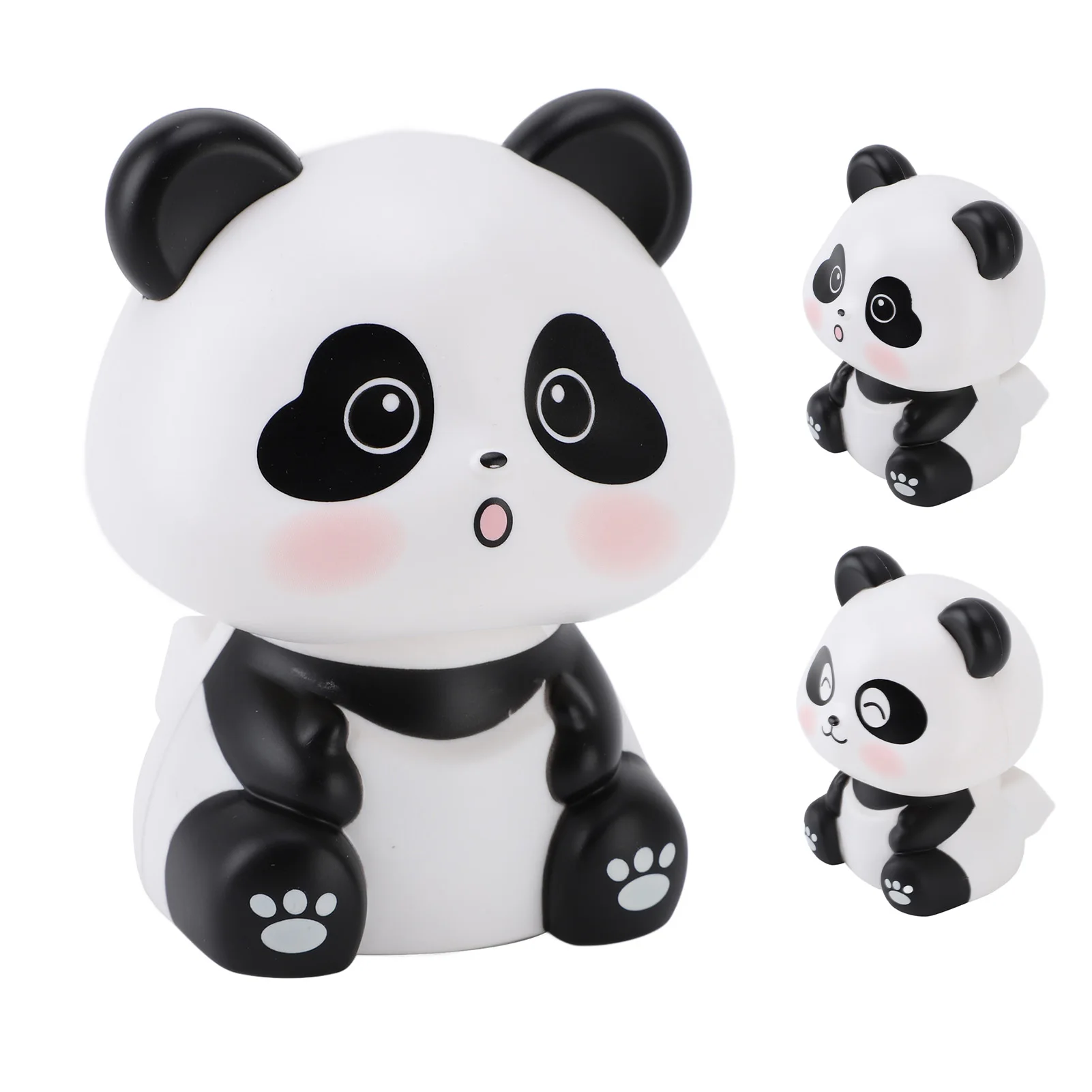 Nodding  Environmentally Friendly Animal Sculpture Solar  Figurine Vivid Decorative for Restaurant for Car Dashboard