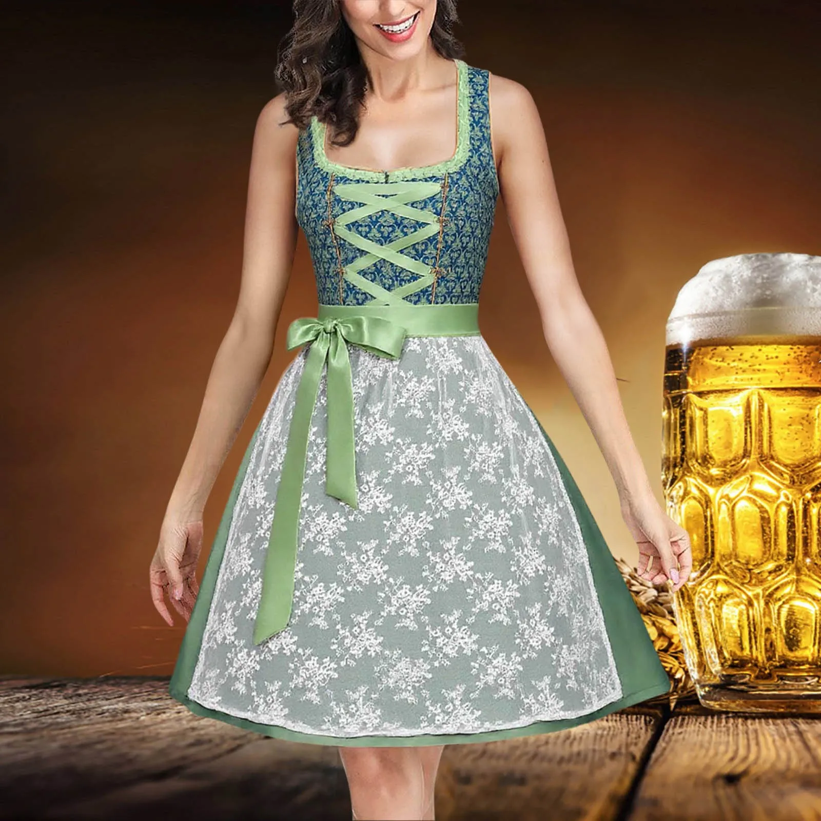 

2025 Cosplay Oktoberfest Dress Medieval Girl Dress Vintage Cosplay Costume Pink Beer Festival Outfit Women Carnival Wear