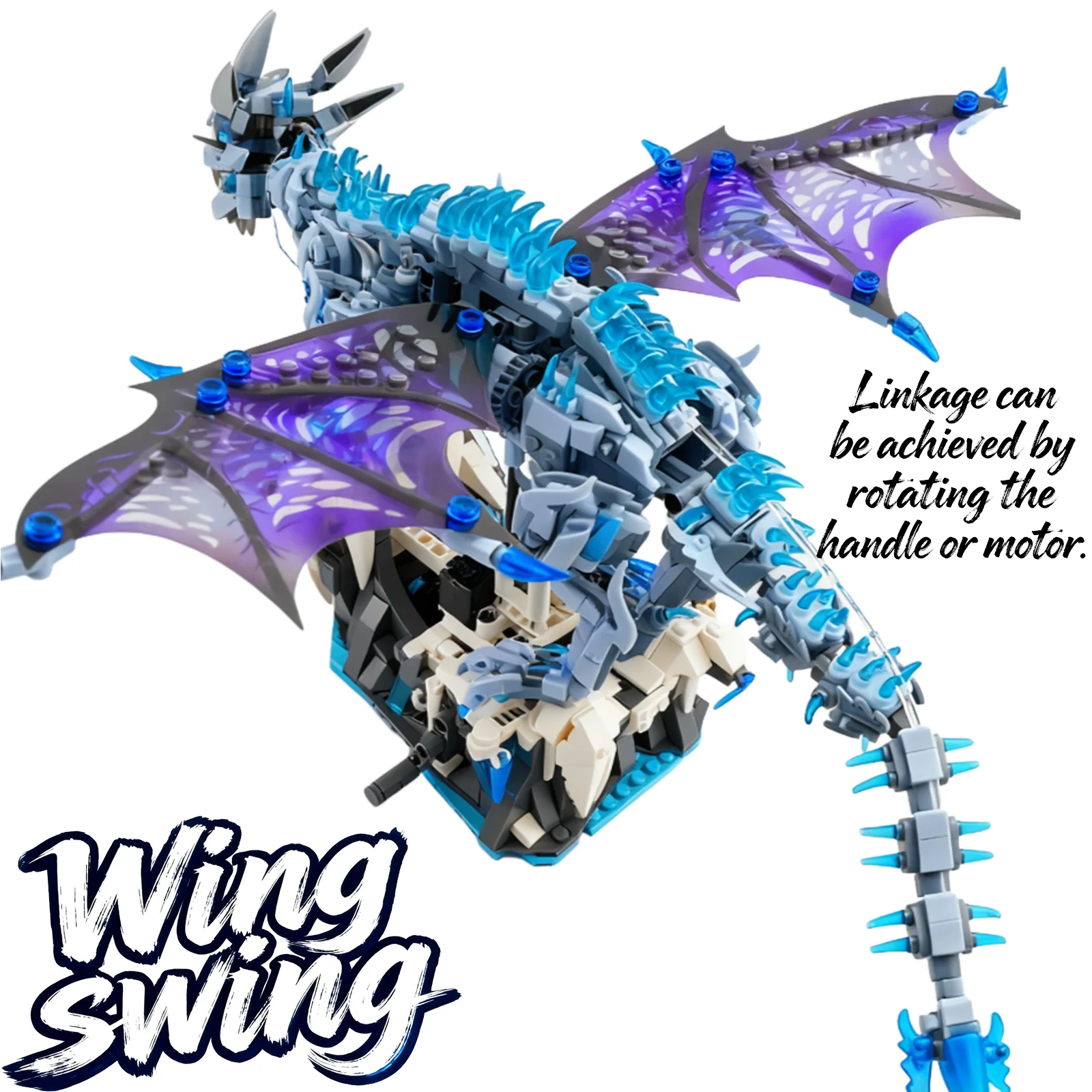 Más de 1600 Uds. Juego de bloques de construcción de juguete de dragón, Motor de ladrillo de dragón, juguete educativo de potencia, juguete de ensamblaje, regalo para niños, juguete para adultos, regalo de cumpleaños